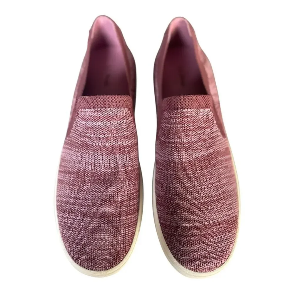 L.L. Bean Women’s Eco Bay Knit Mauve Slip On Sneakers Size-9M